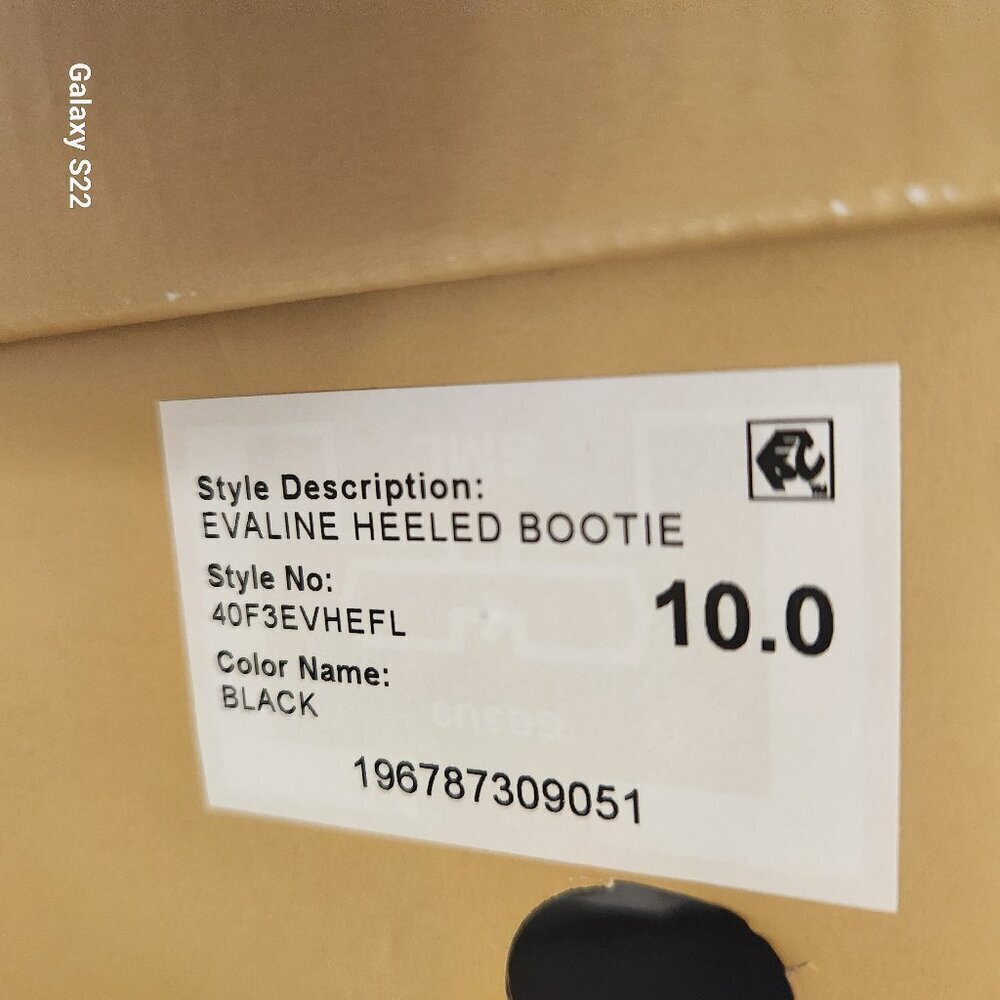 Michael Kors Evaline Almond Toe High Heel Booties Black / Signature Size 10. NIB - Picture 4 of 10